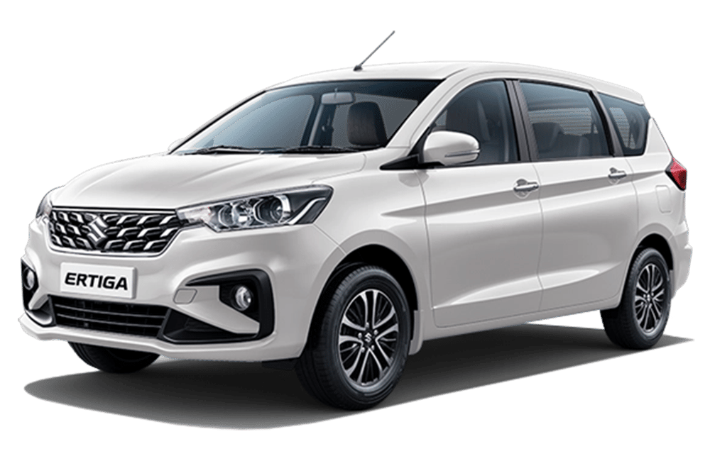 White Maruti Suzuki Ertiga