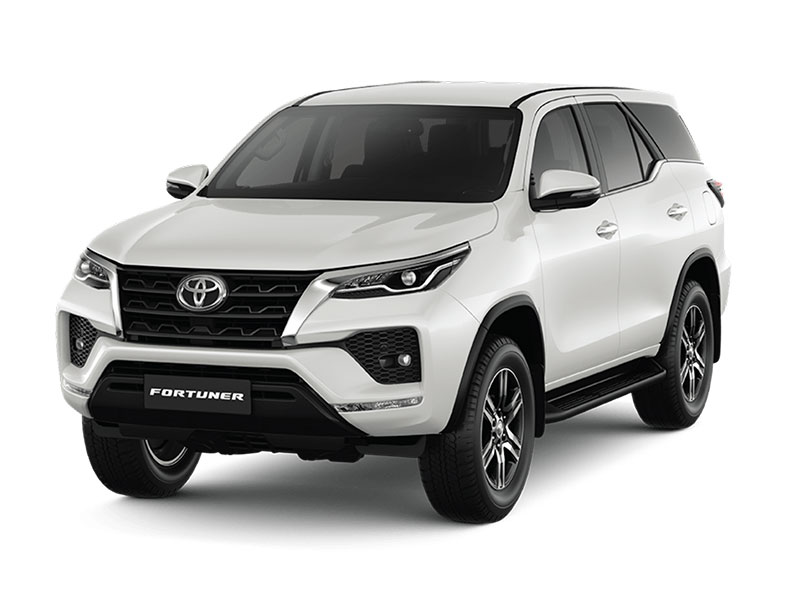 White Toyota Fortuner